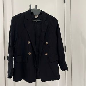 A New Day Womens Lightweight Double Breasted Blazer Jacket